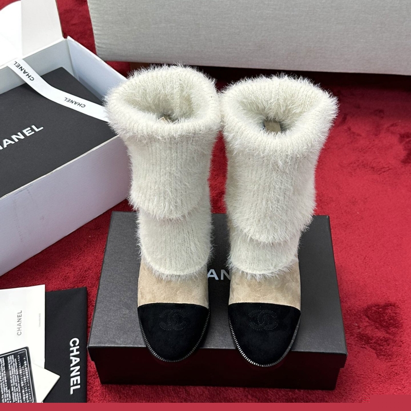 Ch*el leather shoes